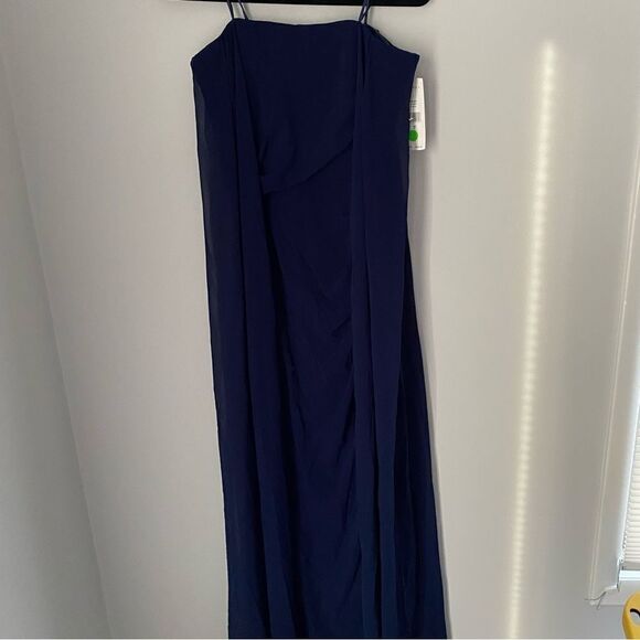 Lauren Ralph Lauren Evening Women’s Strapless Maxi Dress Blue Size 8 - Picture 1 of 4